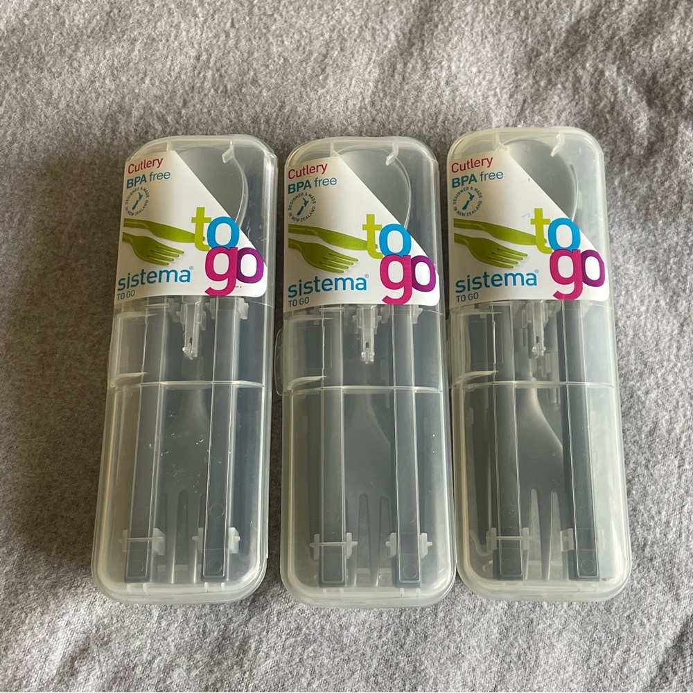 Set of 3 Sistema Cutlery NWT
